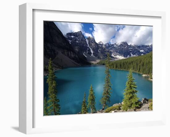 Moraine Lake, Valley of the Ten Peaks, Banff National Park, UNESCO World Heritage Site, Alberta, Ro-Hans Peter Merten-Framed Photographic Print