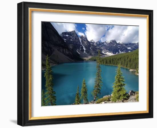 Moraine Lake, Valley of the Ten Peaks, Banff National Park, UNESCO World Heritage Site, Alberta, Ro-Hans Peter Merten-Framed Photographic Print