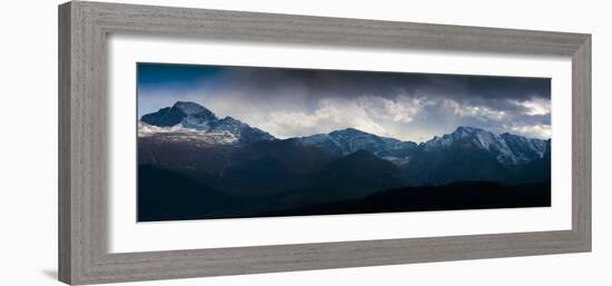 Moraine Park Vista of Rocky Mountains Range with Long's Peak, Colorado, USA-Anna Miller-Framed Photographic Print