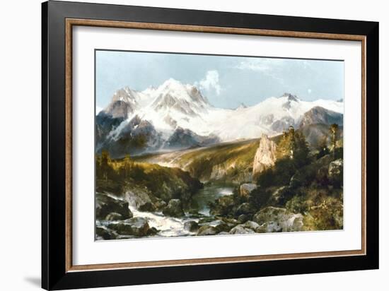 Moran: Teton Range, 1897-Thomas Moran-Framed Giclee Print