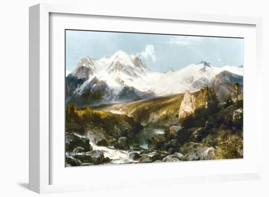 Moran: Teton Range, 1897-Thomas Moran-Framed Giclee Print