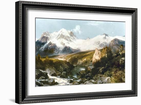 Moran: Teton Range, 1897-Thomas Moran-Framed Giclee Print