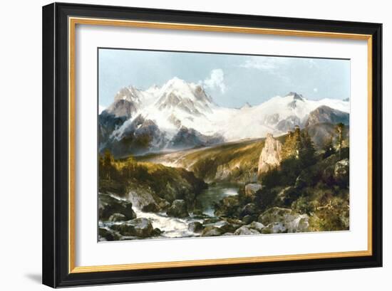 Moran: Teton Range, 1897-Thomas Moran-Framed Giclee Print