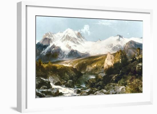 Moran: Teton Range, 1897-Thomas Moran-Framed Giclee Print