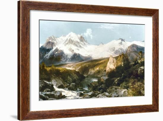 Moran: Teton Range, 1897-Thomas Moran-Framed Giclee Print