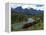 Morants Curve, Bow River, Canadian Pacific Railway, Near Lake Louise, Banff National Park, UNESCO W-Hans Peter Merten-Framed Premier Image Canvas