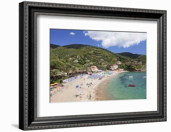 Morcone Beach, Golfo Stella, Island of Elba, Livorno Province, Tuscany, Italy-Markus Lange-Framed Photographic Print