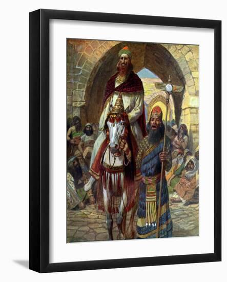 Mordecai 's Triumph by J James Tissot - Bible-James Jacques Joseph Tissot-Framed Giclee Print