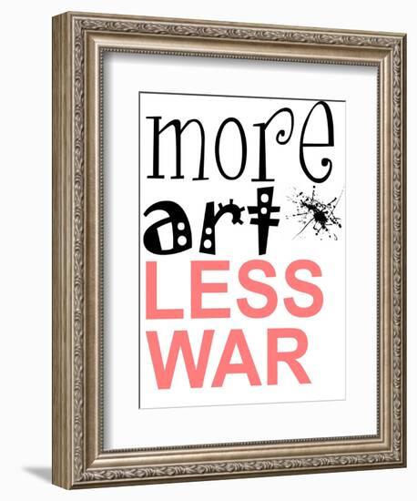 More Art, Less War-Jan Weiss-Framed Art Print