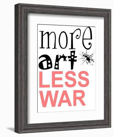 More Art, Less War-Jan Weiss-Framed Art Print