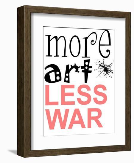 More Art, Less War-Jan Weiss-Framed Art Print