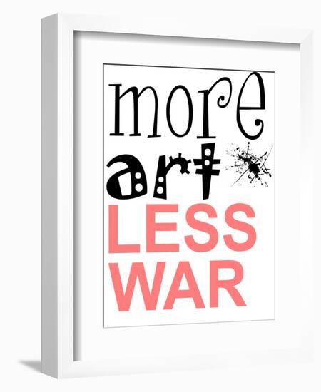 More Art, Less War-Jan Weiss-Framed Art Print
