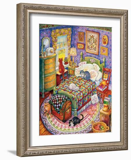 More Bedroom Cats-Bill Bell-Framed Giclee Print