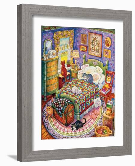 More Bedroom Cats-Bill Bell-Framed Giclee Print