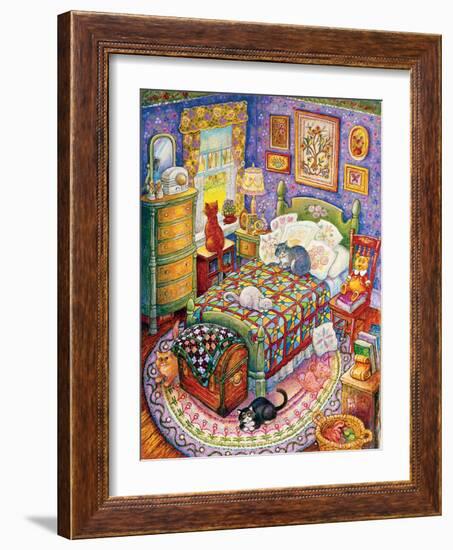 More Bedroom Cats-Bill Bell-Framed Giclee Print