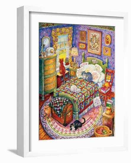 More Bedroom Cats-Bill Bell-Framed Giclee Print