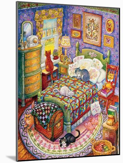 More Bedroom Cats-Bill Bell-Mounted Giclee Print