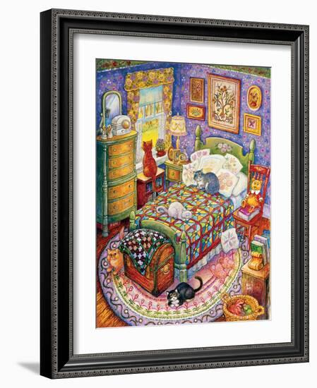 More Bedroom Cats-Bill Bell-Framed Giclee Print