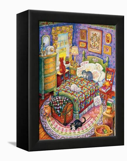 More Bedroom Cats-Bill Bell-Framed Premier Image Canvas