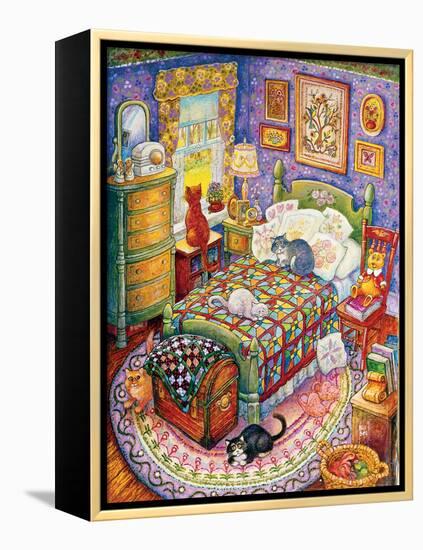 More Bedroom Cats-Bill Bell-Framed Premier Image Canvas