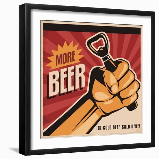 More Beer-Lukeruk-Framed Art Print