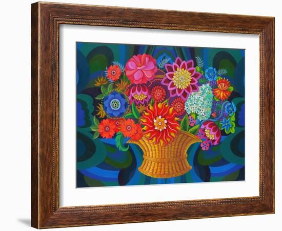 More Blooms in a Basket, 2013-Jane Tattersfield-Framed Giclee Print