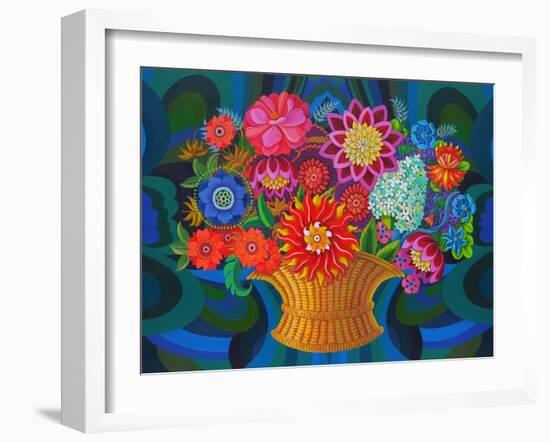 More Blooms in a Basket, 2013-Jane Tattersfield-Framed Giclee Print