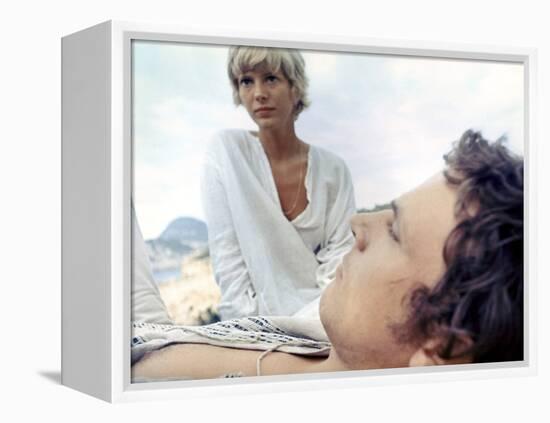 More by BarbetSchroeder with Klaus Grunberg and Mimsy Farmer, 1969 (photo)-null-Framed Stretched Canvas