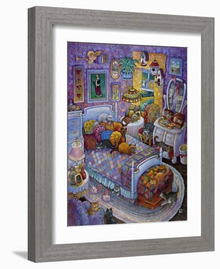 More Cats and Quilts-Bill Bell-Framed Giclee Print