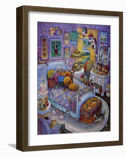 More Cats and Quilts-Bill Bell-Framed Giclee Print