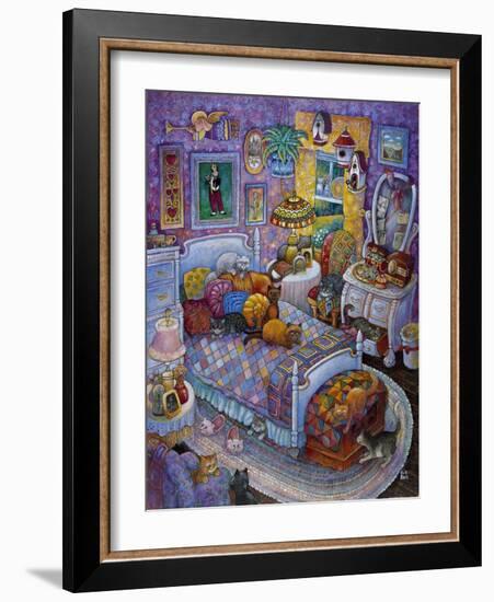 More Cats and Quilts-Bill Bell-Framed Giclee Print