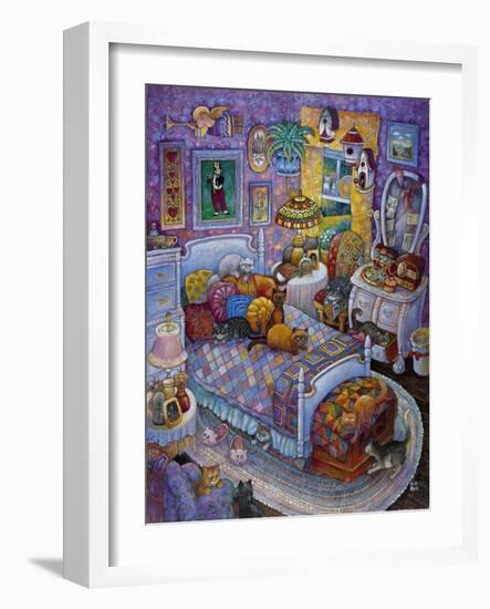 More Cats and Quilts-Bill Bell-Framed Giclee Print