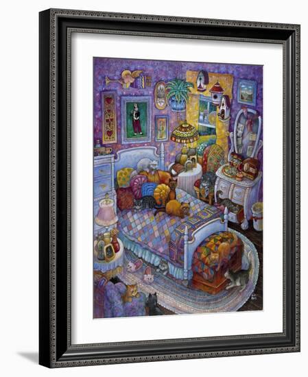 More Cats and Quilts-Bill Bell-Framed Giclee Print