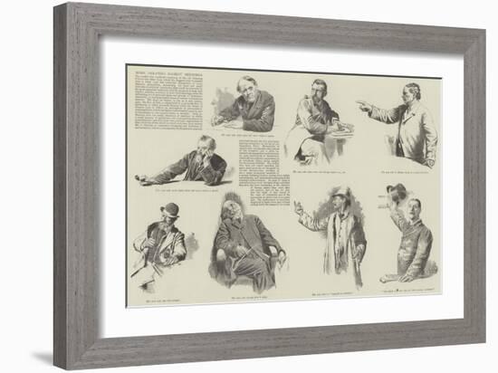 More Debating Society Sketches-null-Framed Giclee Print