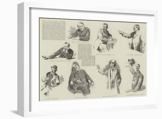 More Debating Society Sketches-null-Framed Giclee Print