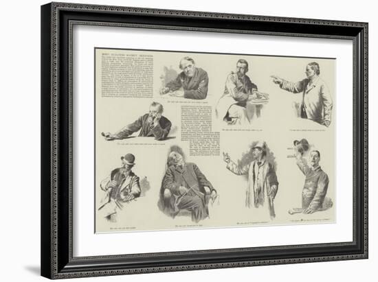 More Debating Society Sketches-null-Framed Giclee Print