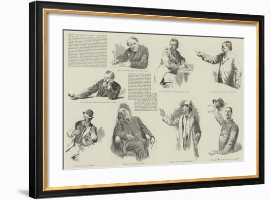 More Debating Society Sketches-null-Framed Giclee Print