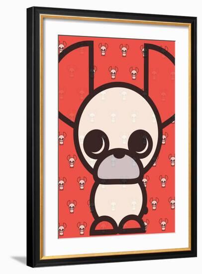 More French Bulldog-null-Framed Art Print