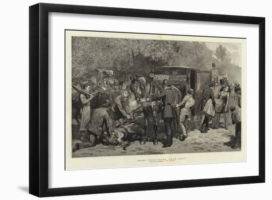 More Frightened Than Hurt-John Charlton-Framed Giclee Print