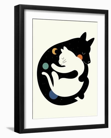 More Hugs Less Fights-Andy Westface-Framed Giclee Print