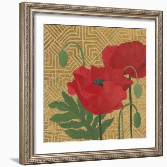 More Poppies with Pattern-Kathrine Lovell-Framed Art Print