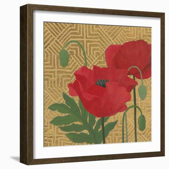 More Poppies with Pattern-Kathrine Lovell-Framed Art Print