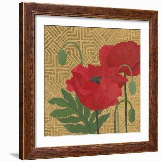 More Poppies with Pattern-Kathrine Lovell-Framed Art Print