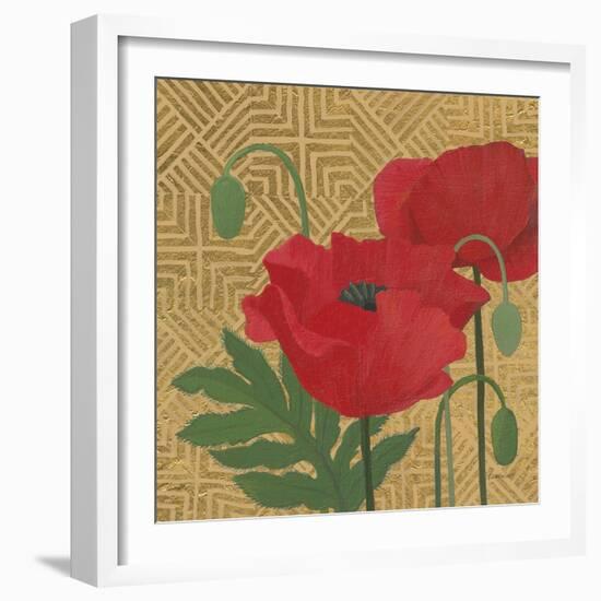 More Poppies with Pattern-Kathrine Lovell-Framed Art Print