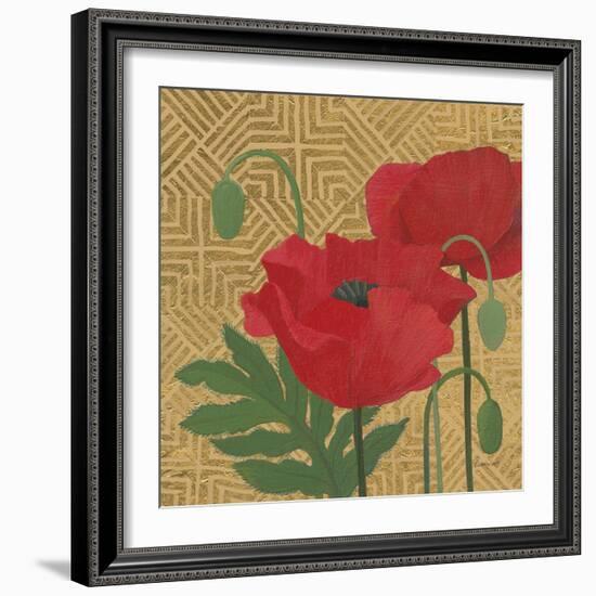 More Poppies with Pattern-Kathrine Lovell-Framed Art Print