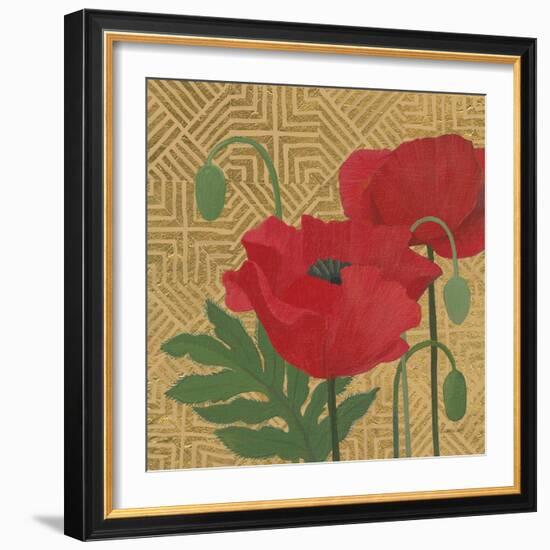 More Poppies with Pattern-Kathrine Lovell-Framed Art Print