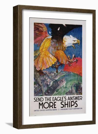 More Ships Poster-James Daugherty-Framed Giclee Print