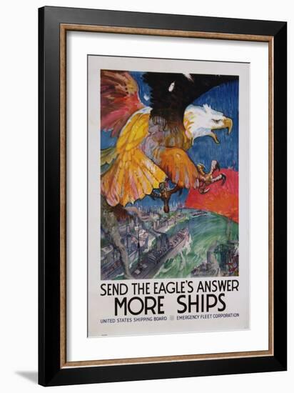 More Ships Poster-James Daugherty-Framed Giclee Print