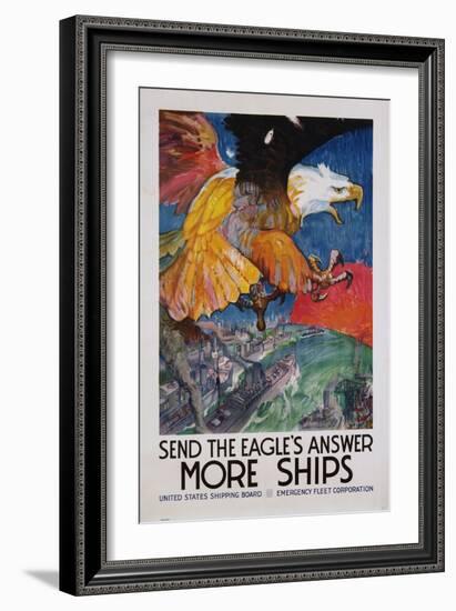 More Ships Poster-James Daugherty-Framed Giclee Print