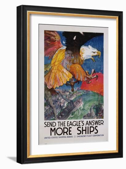 More Ships Poster-James Daugherty-Framed Giclee Print